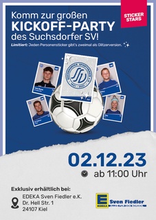 Die Fußballer des SSV sind wieder Stickerstars